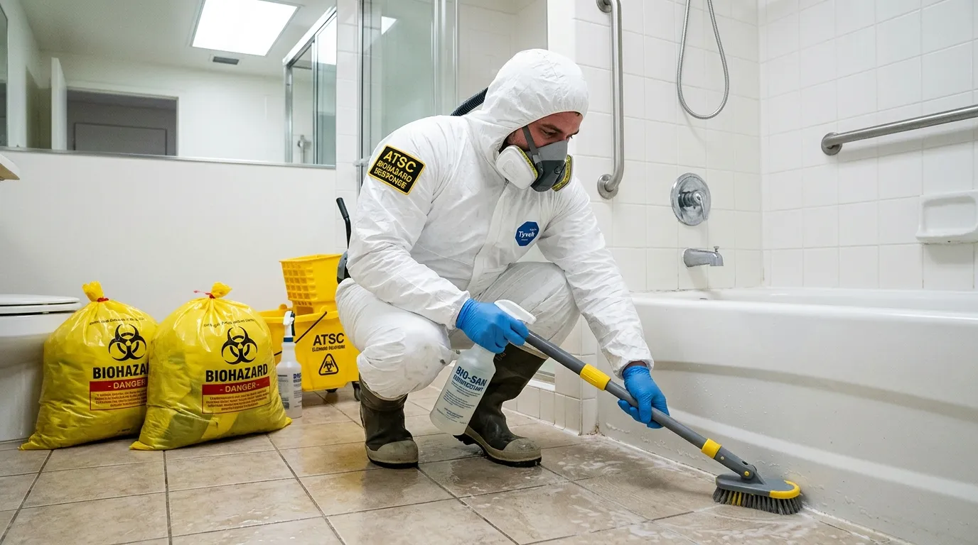 Decontamination equipment deployed for Blood Cleanup in Greatwood